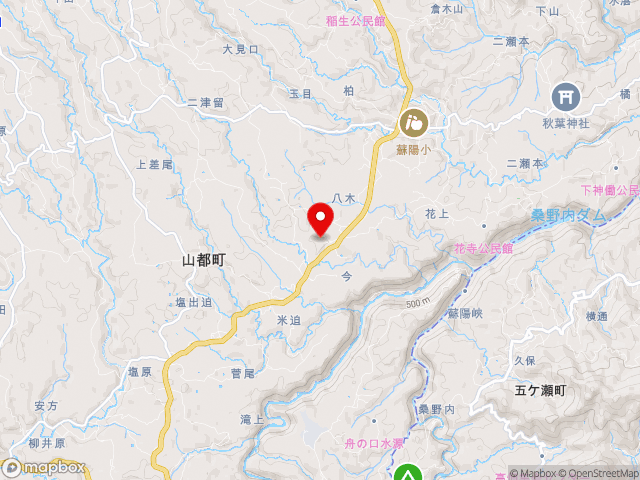 熊本県の道の駅 そよ風パークの地図