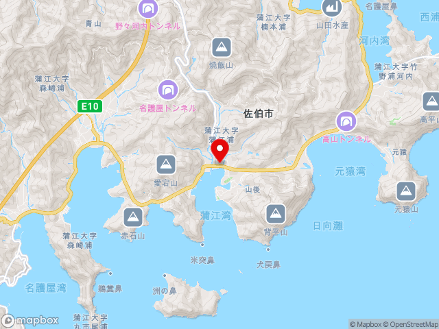大分県の道の駅かまえの地図