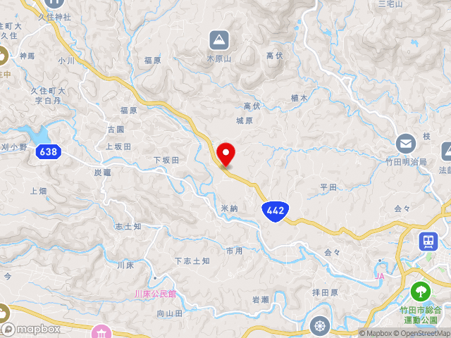大分県の道の駅竹田の地図