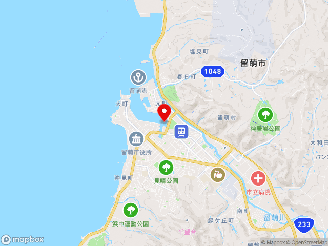 北海道の道の駅るもいの地図