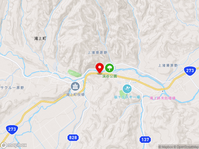 北海道の道の駅香りの里たきのうえの地図