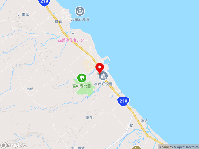 北海道の道の駅おうむの地図