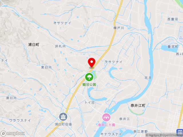 北海道の道の駅つるぬまの地図