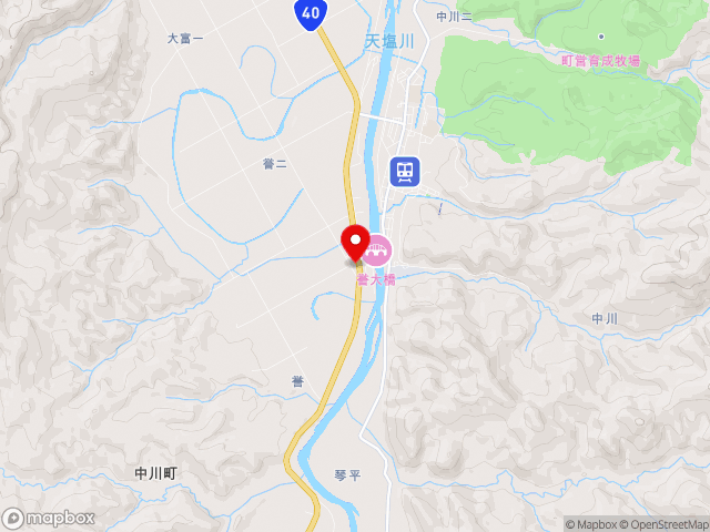 北海道の道の駅なかがわの地図