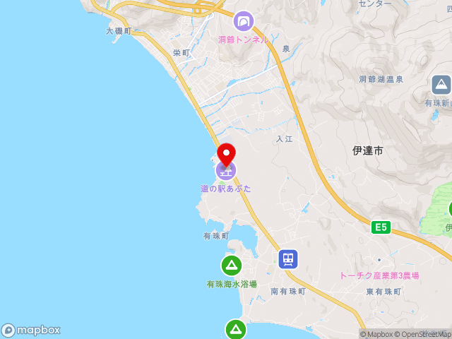 北海道の道の駅あぷたの地図