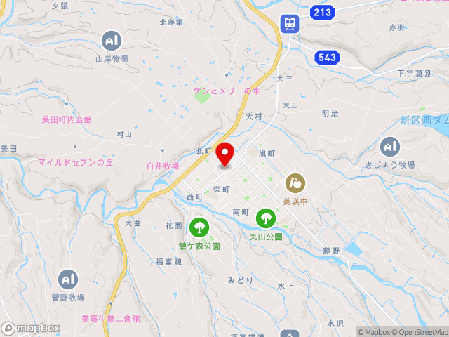 北海道の道の駅びえい「丘のくら」の地図