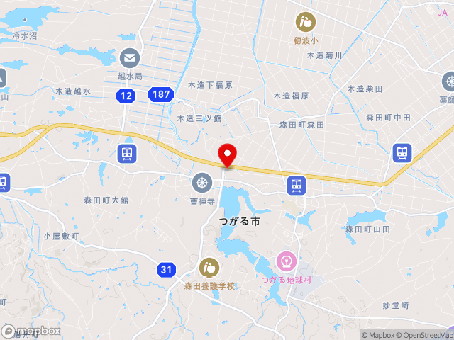 青森県の道の駅もりたの地図
