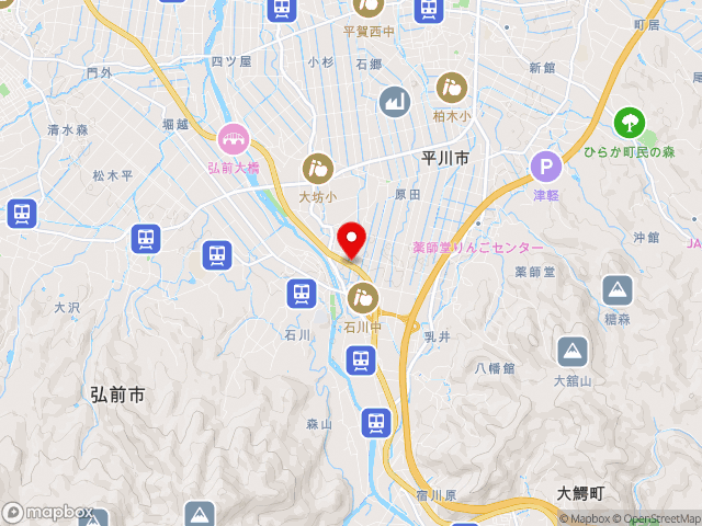 青森県の道の駅 ひろさきの地図