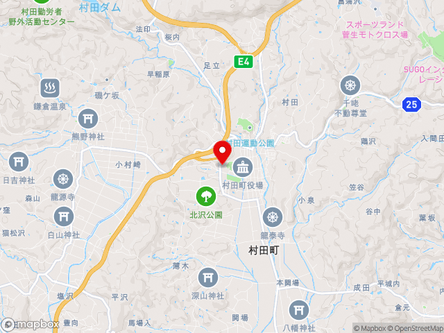 宮城県の道の駅村田の地図