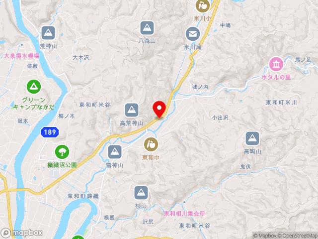 岩手県の道の駅 林林館の地図
