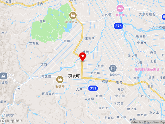 秋田県の道の駅 うごの地図