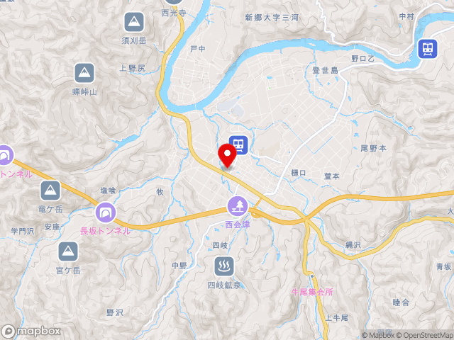 福島県の道の駅にしあいづの地図
