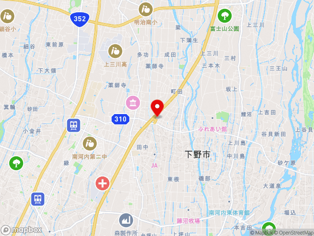 栃木県の道の駅しもつけの地図