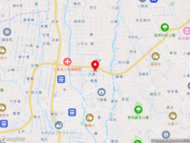 茨城県の道の駅グランテラス筑西の地図