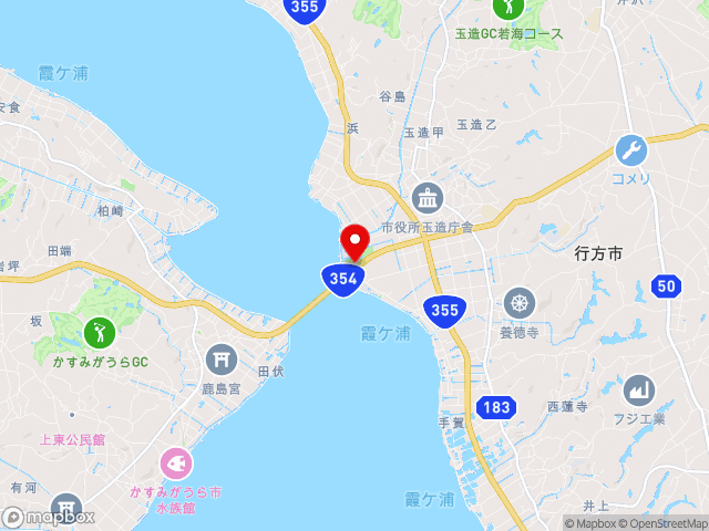 茨城県の道の駅たまつくりの地図