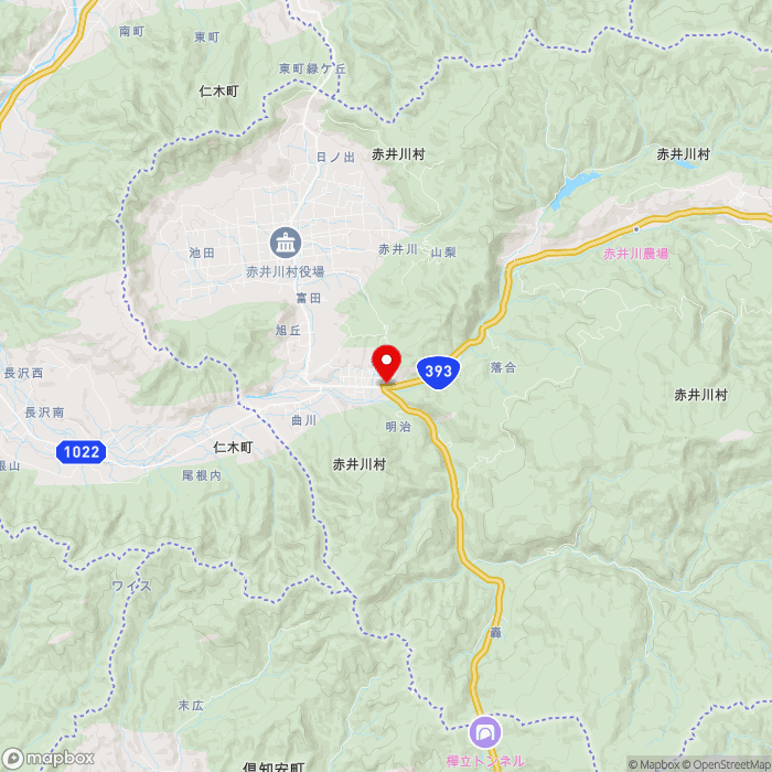 道の駅あかいがわの地図（zoom11）北海道余市郡赤井川村都190-16