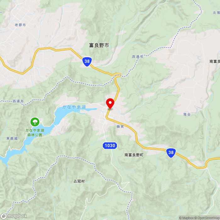 道の駅南ふらのの地図（zoom11）北海道空知郡南富良野町幾寅687-1