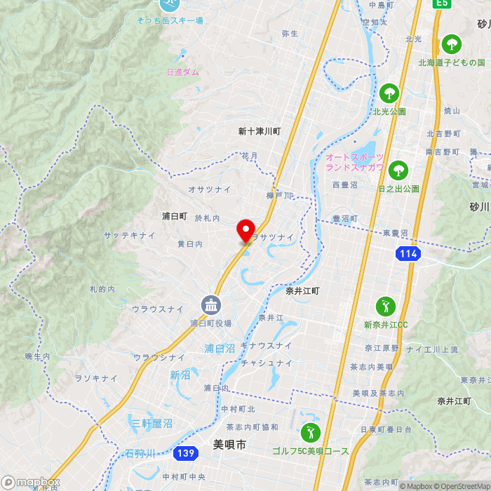 道の駅つるぬまの地図（zoom11）北海道樺戸郡浦臼町字キナウスナイ186-90