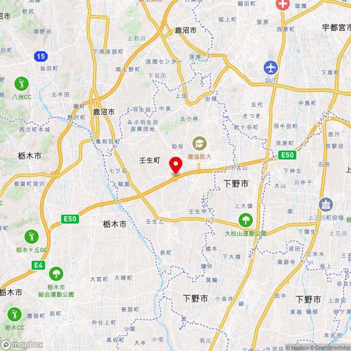 道の駅みぶの地図（zoom11）栃木県下都賀郡壬生町大字国谷1870-2