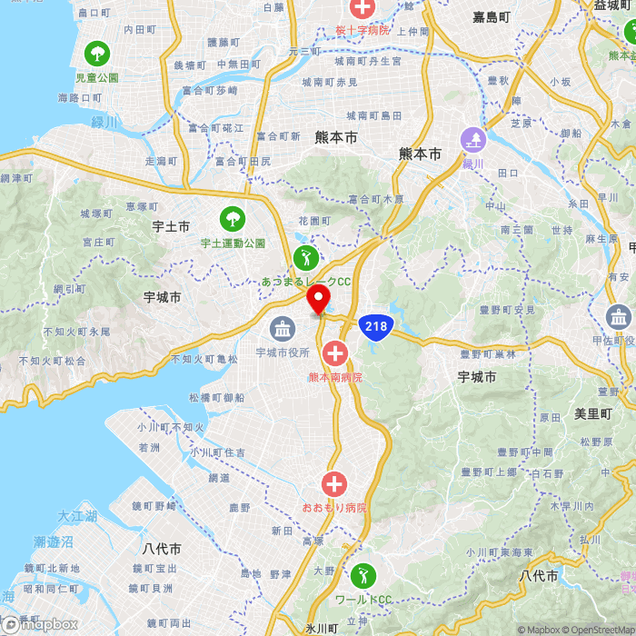 道の駅うきの地図（zoom11）熊本県宇城市松橋町久具757番地3