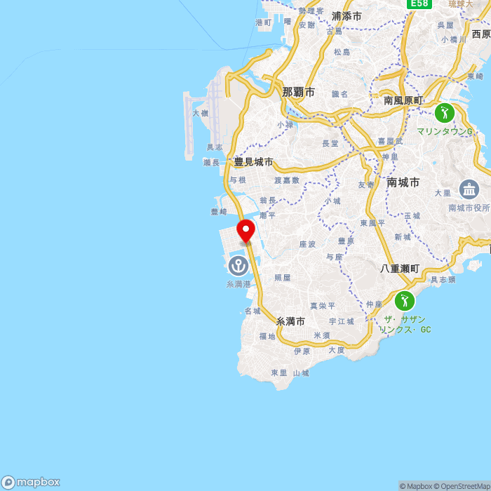 道の駅いとまんの地図（zoom11）沖縄県糸満市西崎町4-19-1
