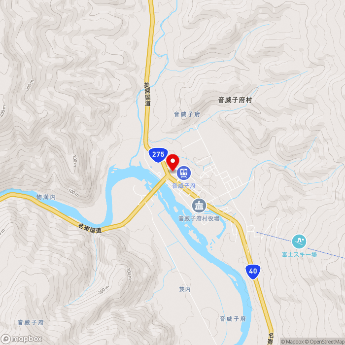 道の駅おといねっぷの地図（zoom13）北海道中川郡音威子府村音威子府155