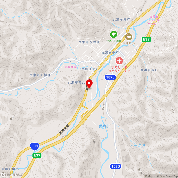 道の駅まるせっぷの地図（zoom13）北海道紋別郡遠軽町丸瀬布元町42-2