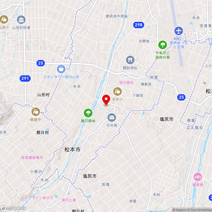 道の駅今井　恵みの里の地図（zoom13）長野県松本市大字今井886番地2