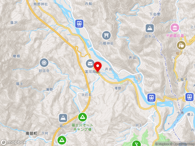 静岡県の道の駅 とみざわの地図