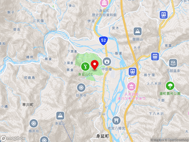 道の駅みのぶ　富士川観光センター地図