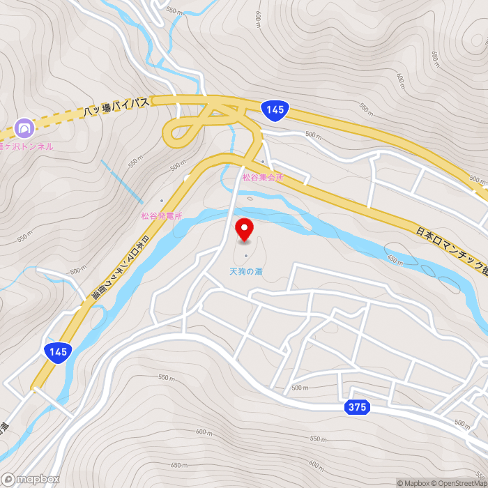 道の駅あがつま峡の地図（zoom15）群馬県吾妻郡東吾妻町大字三島6441