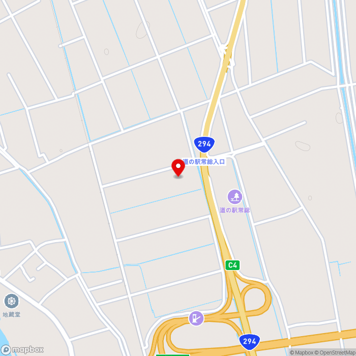 道の駅常総の地図（zoom15）茨城県常総市三坂新田町2004
