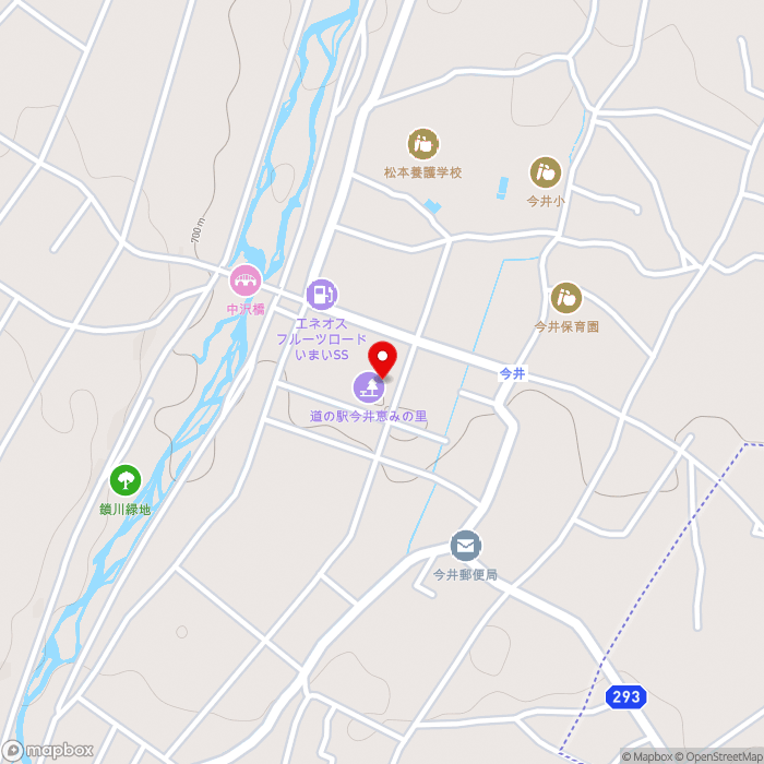 道の駅今井　恵みの里の地図（zoom15）長野県松本市大字今井886番地2