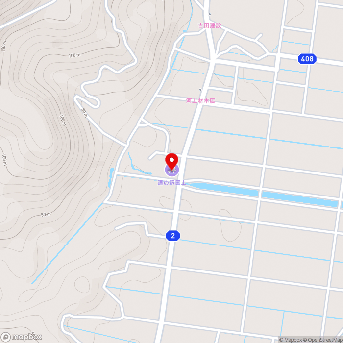 道の駅国上の地図（zoom15）新潟県燕市国上5866-1