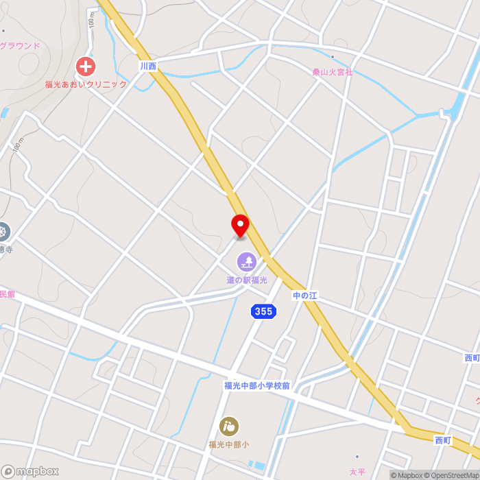 道の駅福光の地図（zoom15）富山県南砺市中ノ江16