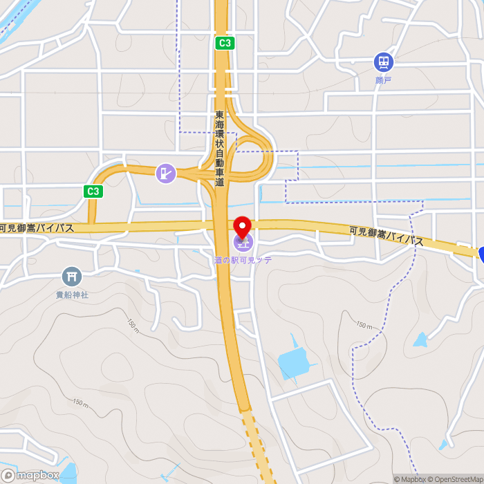 道の駅可児ッテ「ＣＡＮＩＴＴＥ」の地図（zoom15）岐阜県可児市柿田416番地１