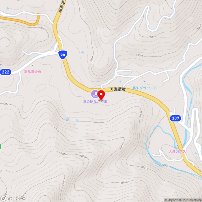 道の駅なかやまの地図（zoom15）愛媛県伊予市中山町中山子271番地