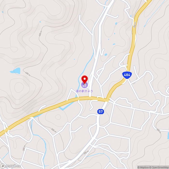 道の駅かようの地図（zoom15）岡山県加賀郡吉備中央町北1977-1