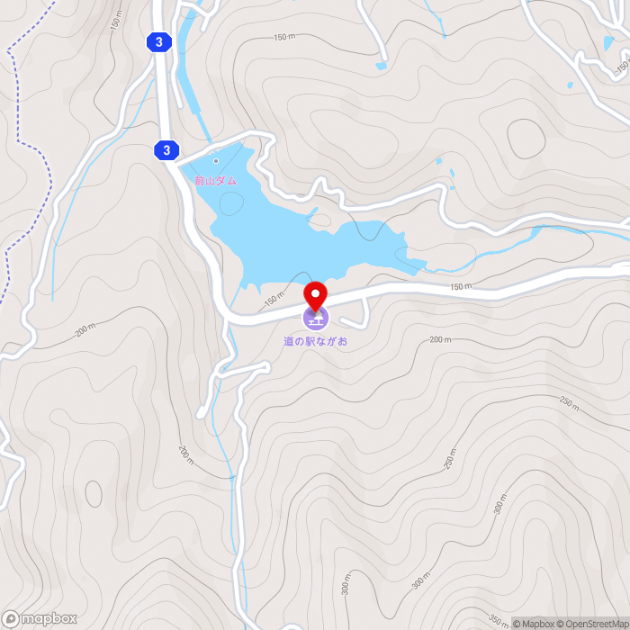 道の駅ながおの地図（zoom15）香川県さぬき市前山榿940-12