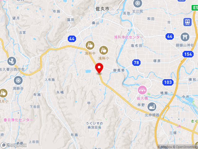 長野県の道の駅 ほっとぱ～く・浅科の地図