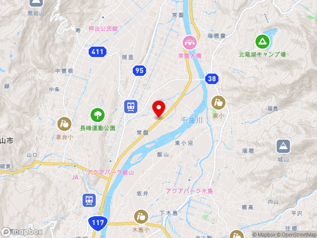 道の駅花の駅　千曲川地図