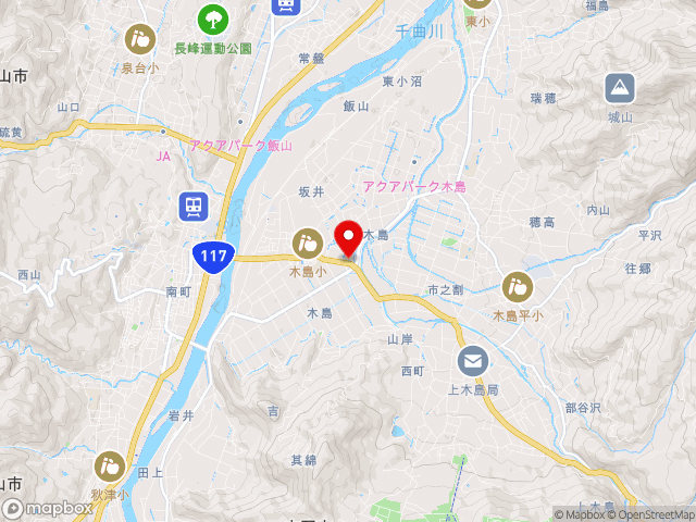長野県の道の駅 FARMUS 木島平の地図