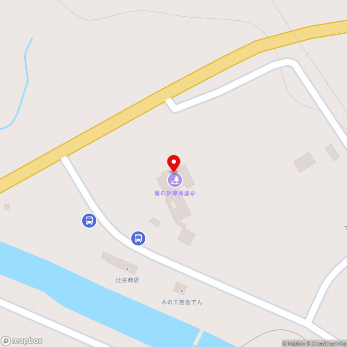 道の駅摩周温泉の地図（zoom17）北海道川上郡弟子屈町湯の島3-3-40