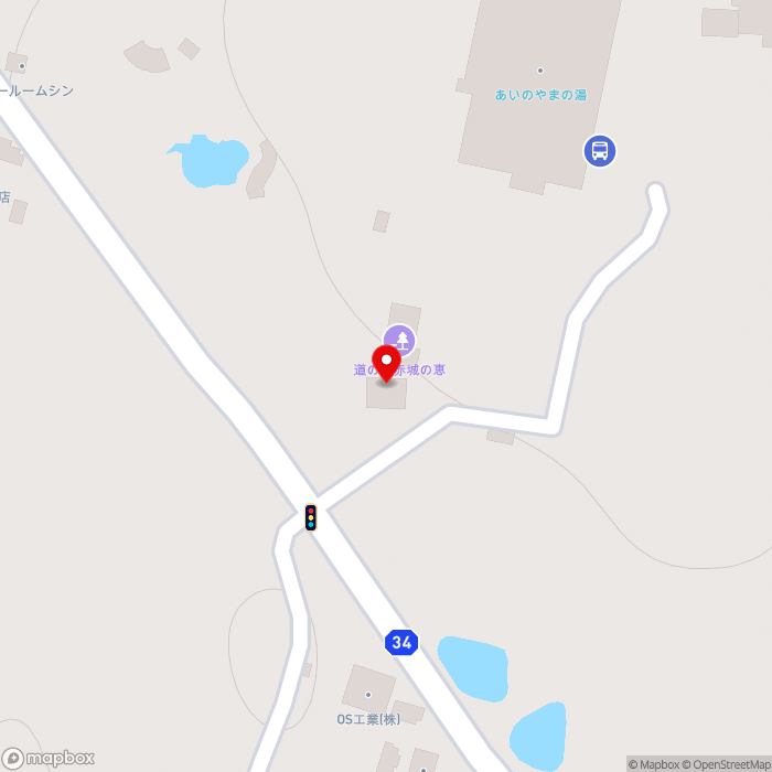 道の駅赤城の恵の地図（zoom17）群馬県前橋市荻窪町437-11