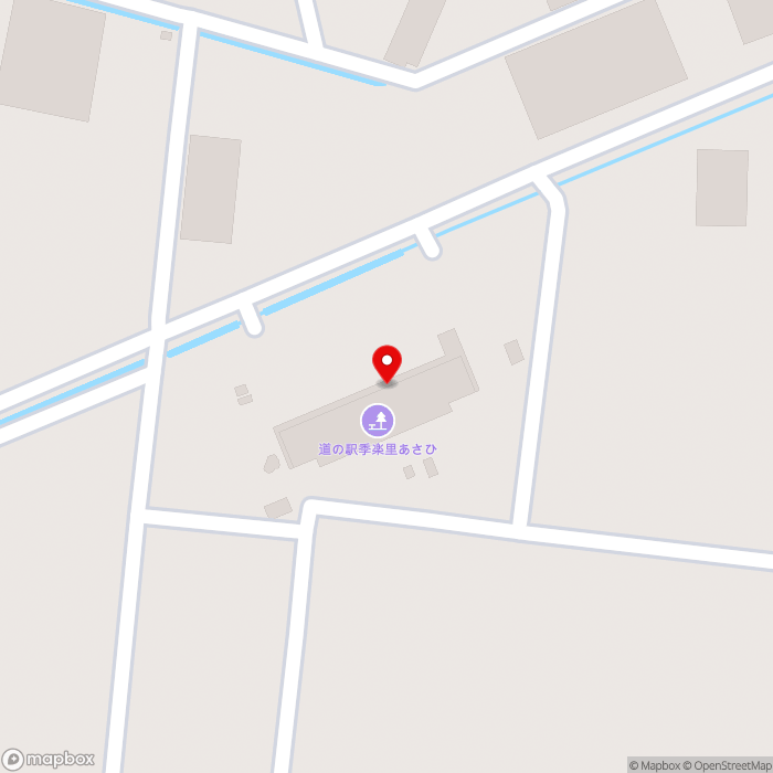 道の駅季楽里あさひの地図（zoom17）千葉県旭市イの5238
