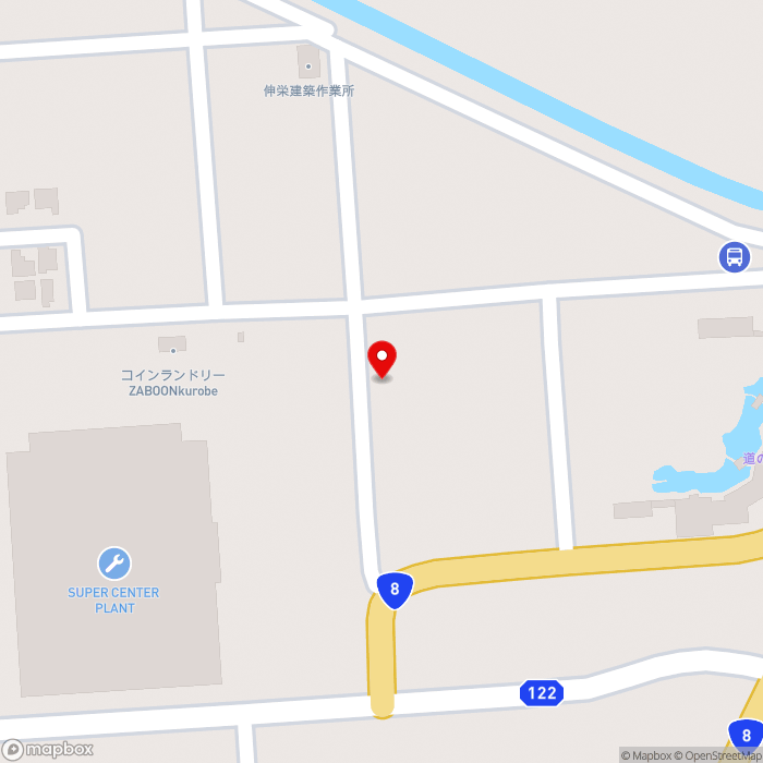 道の駅KOKOくろべの地図（zoom17）富山県黒部市堀切925番地1