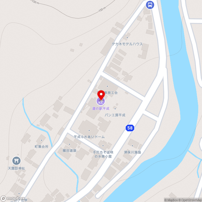 道の駅平成の地図（zoom17）岐阜県関市下之保2503-2