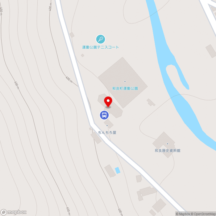 道の駅和良の地図（zoom17）岐阜県郡上市和良町宮地1155