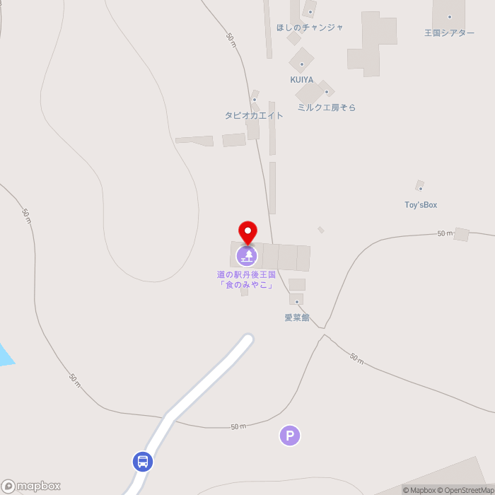 道の駅丹後王国「食のみやこ」の地図（zoom17）京都府京丹後市弥栄町鳥取１２３番地