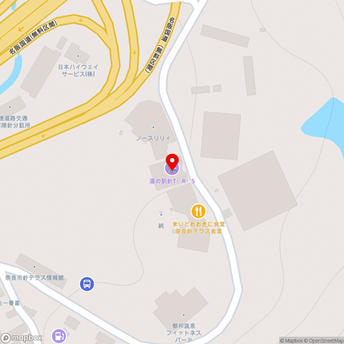 道の駅針Ｔ・Ｒ・Ｓの地図（zoom17）奈良県奈良市針町345番地